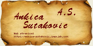 Ankica Šutaković vizit kartica